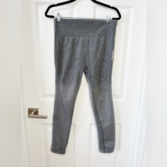 Gymshark Adapt Ombre High Waisted Leggings Yoga Black Marl Gray Women's M - Picture 4 of 11